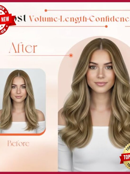 22 Inch Human Hair Clip-In Extensions 120g Remy Hair for Volume Length